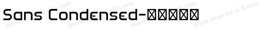 Sans Condensed字体转换